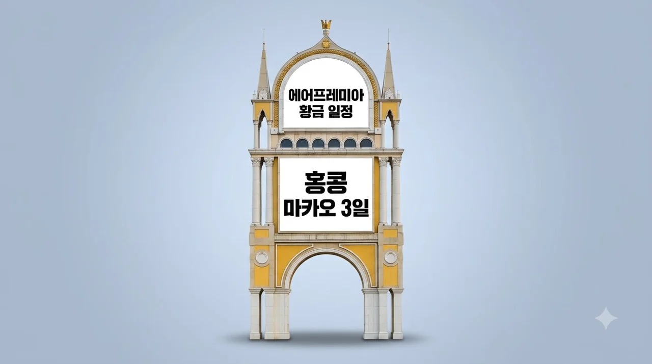 홍콩 마카오 3일, 90만원대 에어프레미아 황금 일정