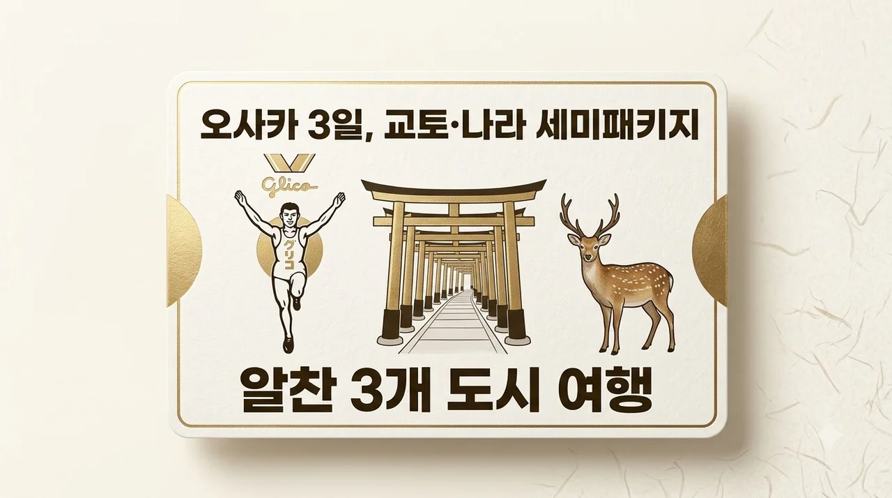 오사카 3일, 69만원대로 즐기는 교토·나라 세미패키지