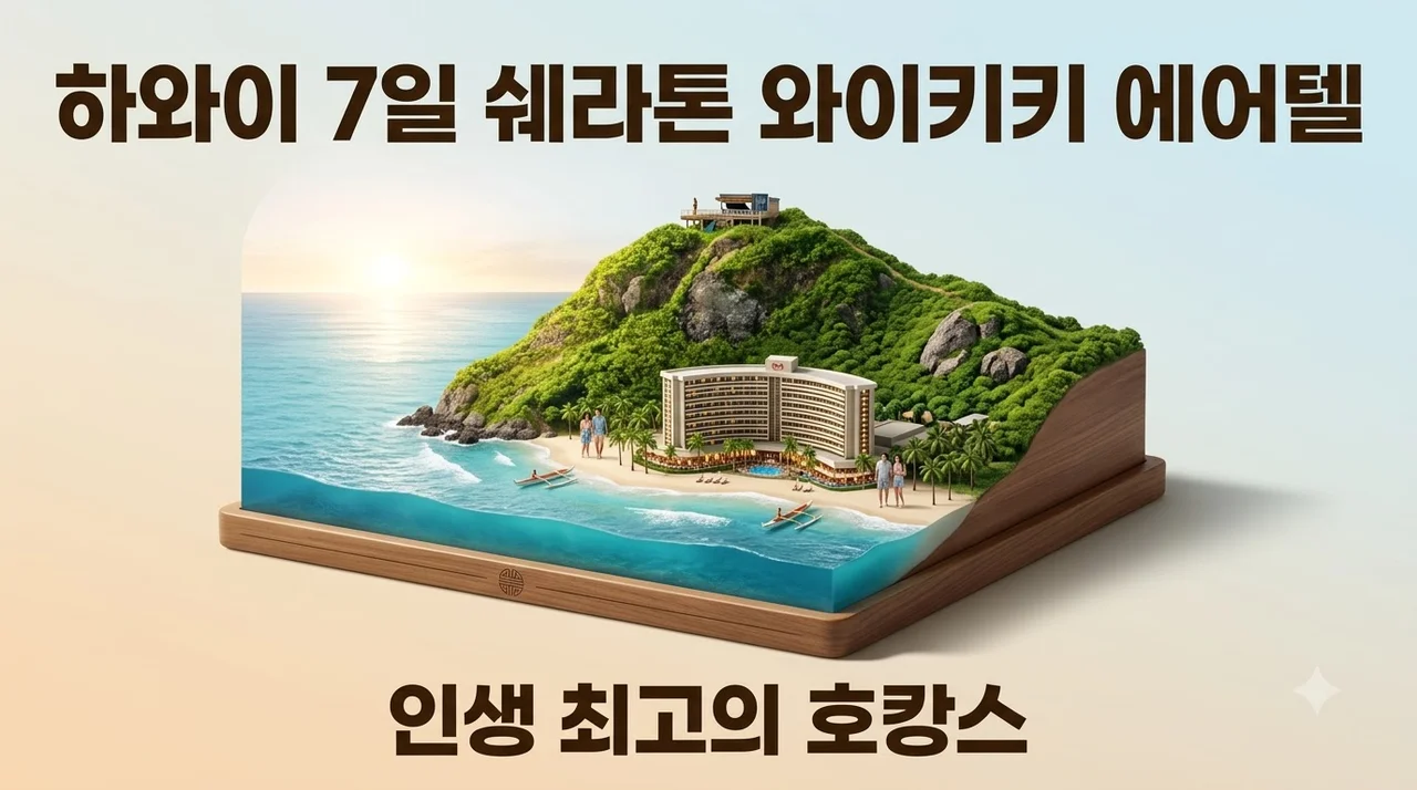 하와이 7일 쉐라톤 와이키키 에어텔 260만원대 특가