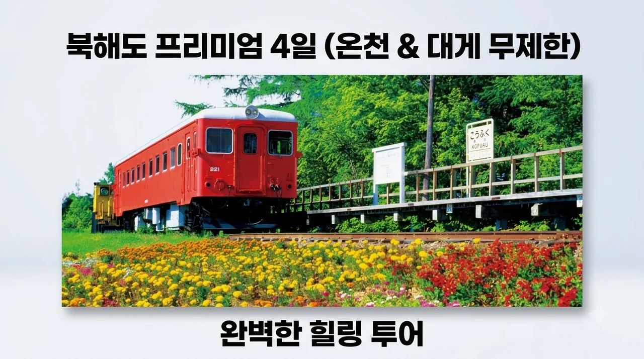 북해도 프리미엄 4일, 온천과 대게 무제한의 완벽한 힐링