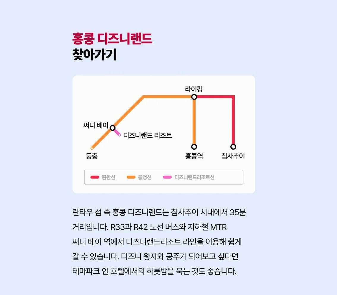 [노쇼핑/홍콩 디즈니랜드 3일] 자유이용권 + 핵심관광 포함 여행 사진