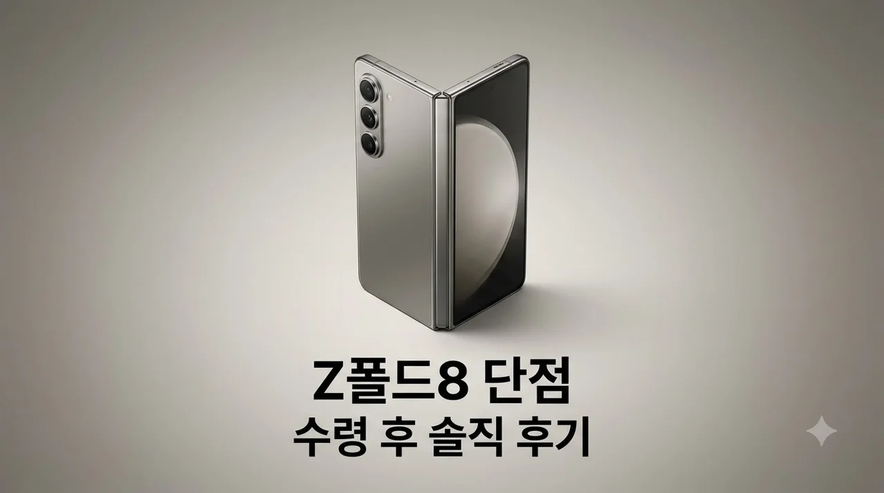갤럭시 Z폴드8 수령 후 밝혀진 단점 4가지와 구매 전 필수 체크