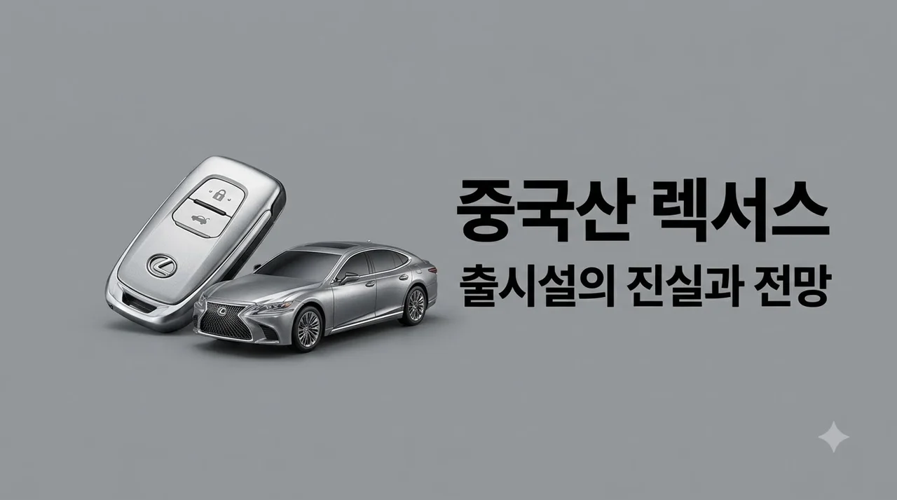 중국산 렉서스 출시 임박 가능성과 가격 품질 핵심 이슈 총정리