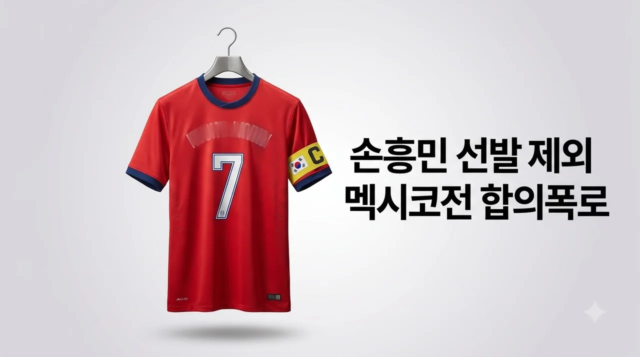 손흥민 멕시코전 선발 제외 합의 폭로 전말과 대표팀 전술 변화