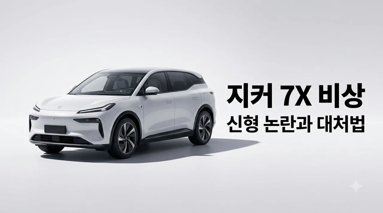 지커 7X 국내 1500대 예약 돌풍 속 중국 신형 논란과 현명한 대처법