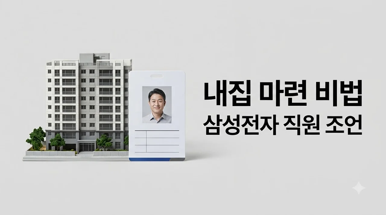삼성전자 직원 무주택자 내집 마련 조언: 대기업 복지 연계 실전 전략