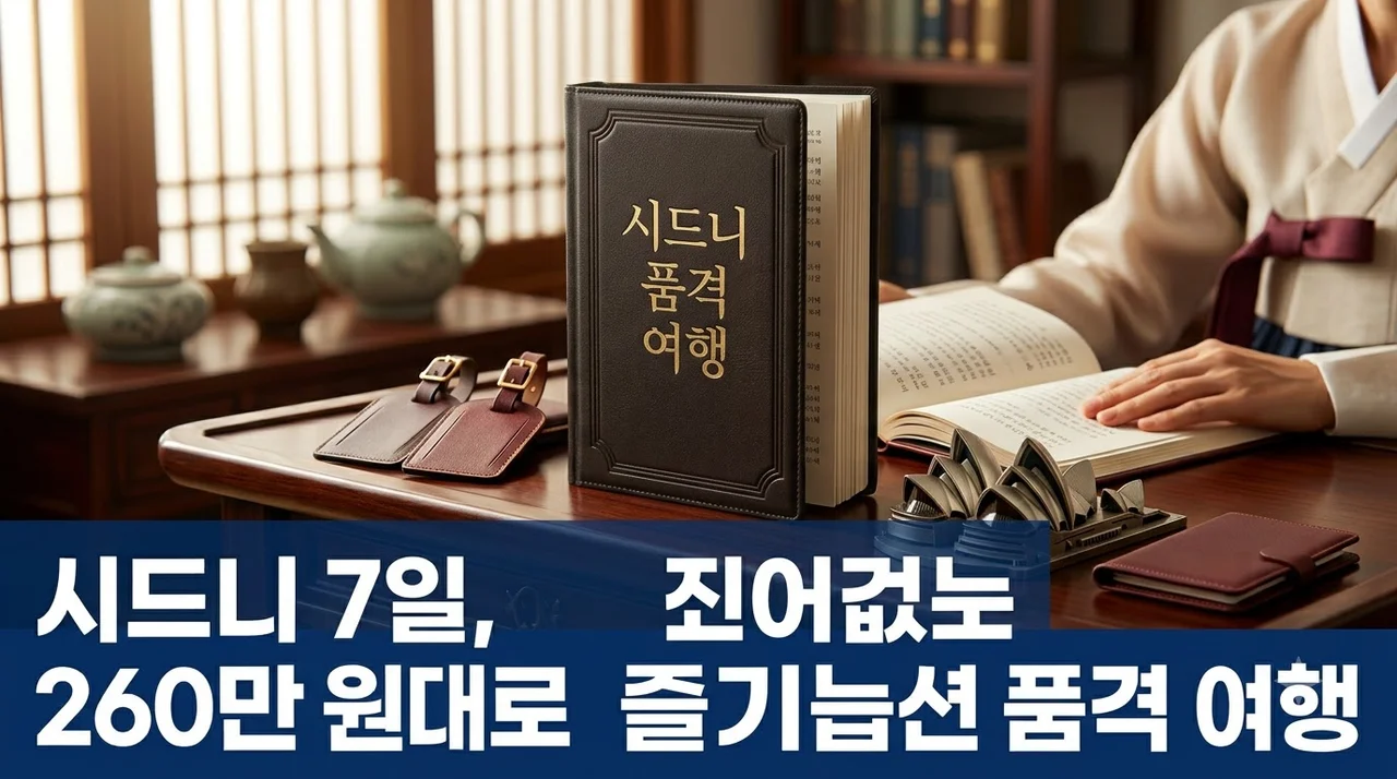 시드니 7일, 260만 원대로 즐기는 노팁 노옵션 품격 여행