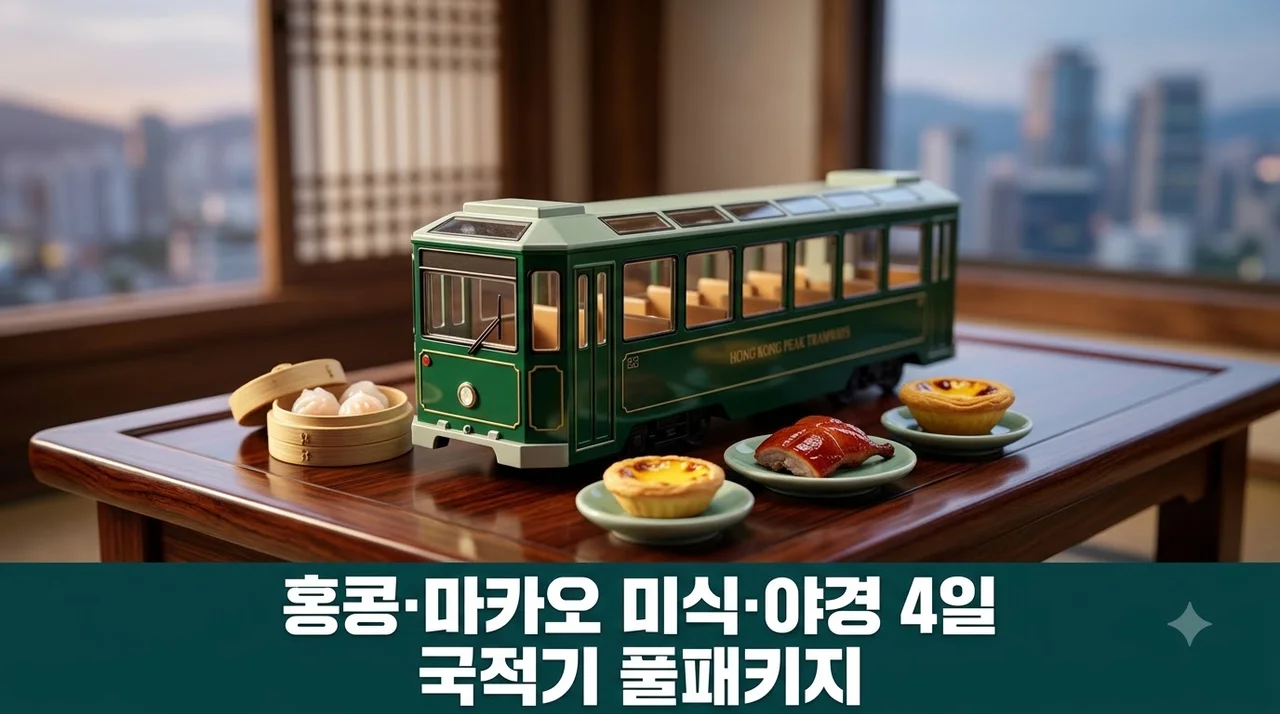 홍콩 마카오 4일, 국적기 타고 떠나는 미식과 야경 풀패키지