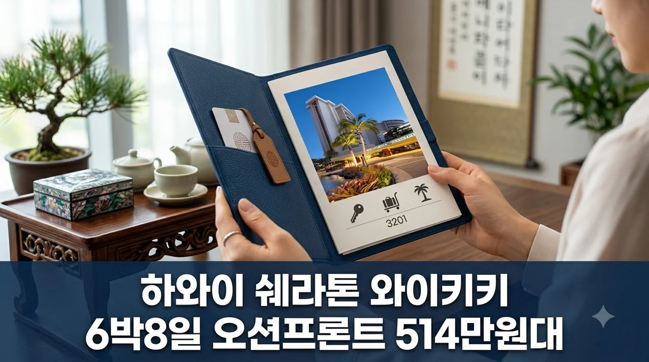 하와이 6박8일 514만원대 쉐라톤 와이키키 오션프론트 패키지