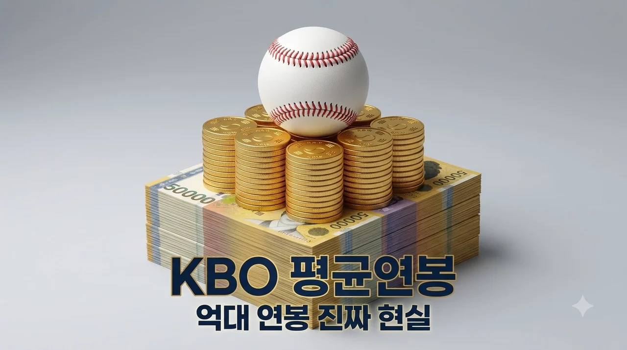 KBO 평균 연봉 1억7536만원 시대, 프로야구 선수 진짜 수입과 현실