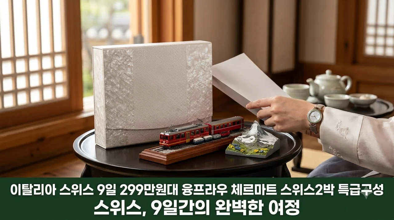 이탈리아 스위스 9일 299만원대 융프라우 체르마트 스위스2박 특급구성