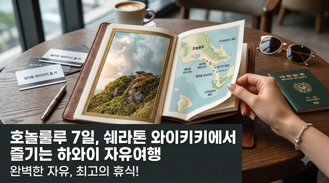 호놀룰루 7일, 쉐라톤 와이키키에서 즐기는 하와이 자유여행