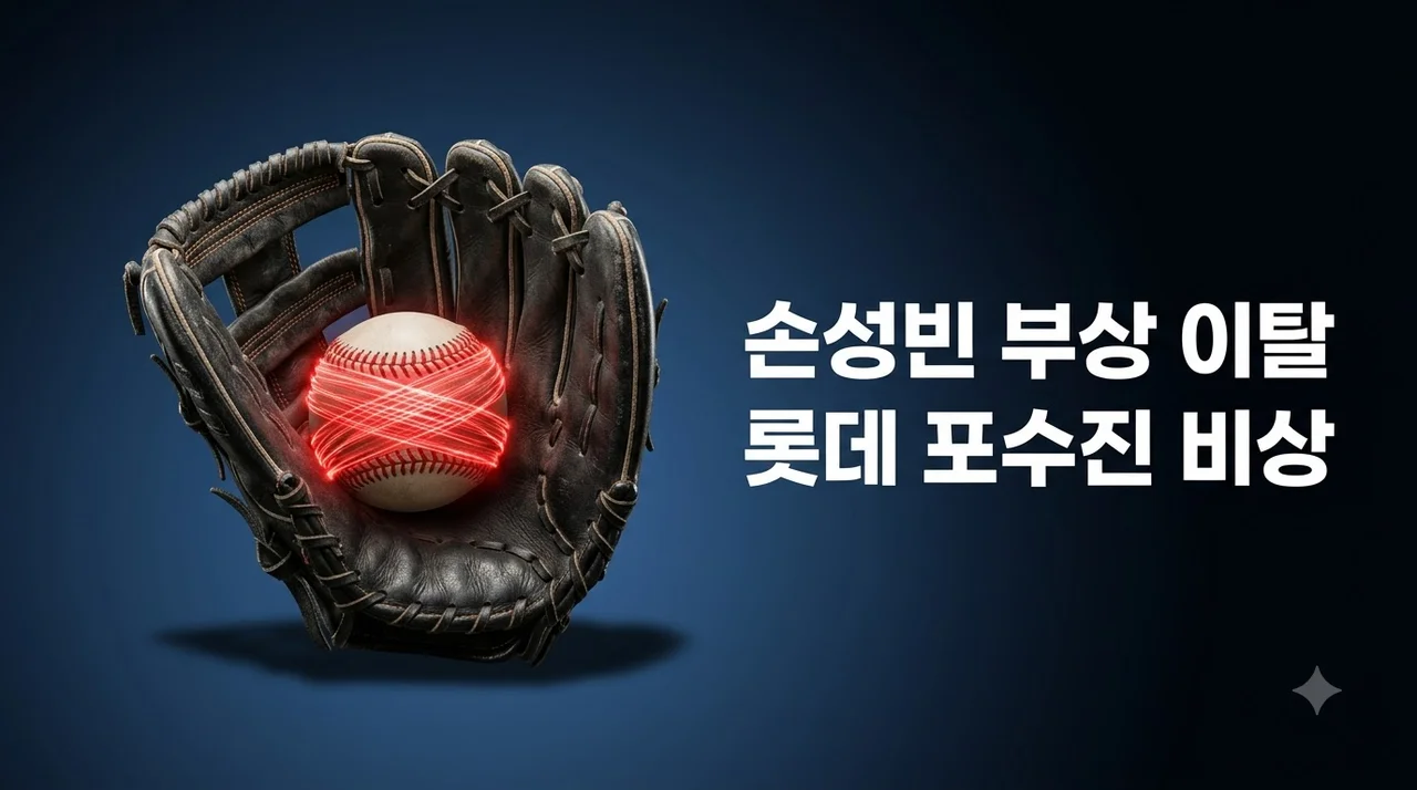 롯데 손성빈 손가락 통증 전력 이탈, 주전 포수 부상 공백과 자이언츠 가을야구 운명은?