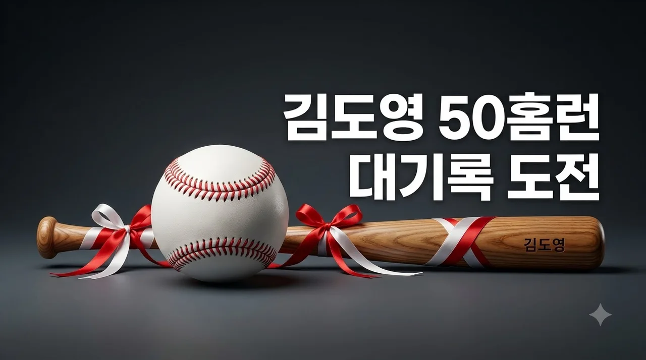 김도영 40홈런 달성 후 50홈런 도전 페이스와 남은 경기 전망