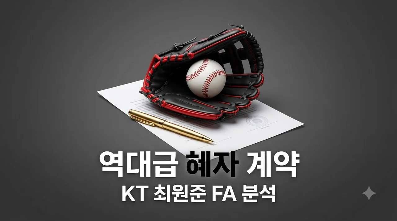 KT 위즈 최원준 혜자 FA 계약 성사! KBO 역대급 가성비인 진짜 이유