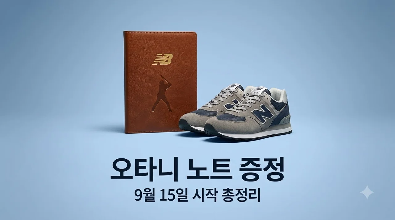 뉴발란스 오타니 컬렉션 노트 증정 매장 및 선착순 100% 받는 방법