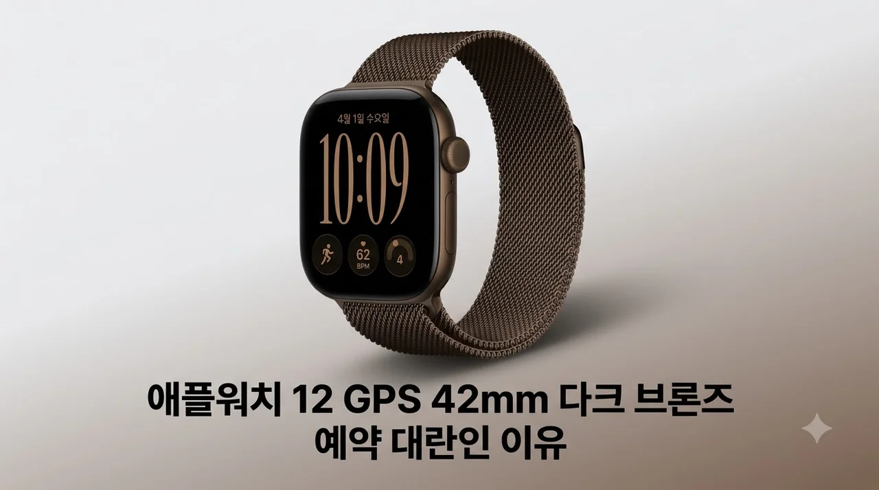 애플워치 12 GPS 42mm 다크 브론즈 예약 대란인 이유