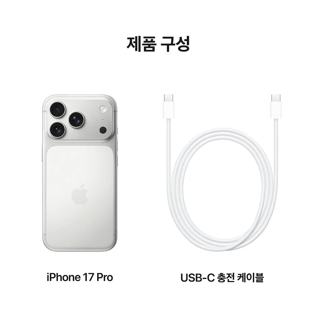 애플 아이폰 17 프로 자급제 256GB, 실버 상세 이미지 1