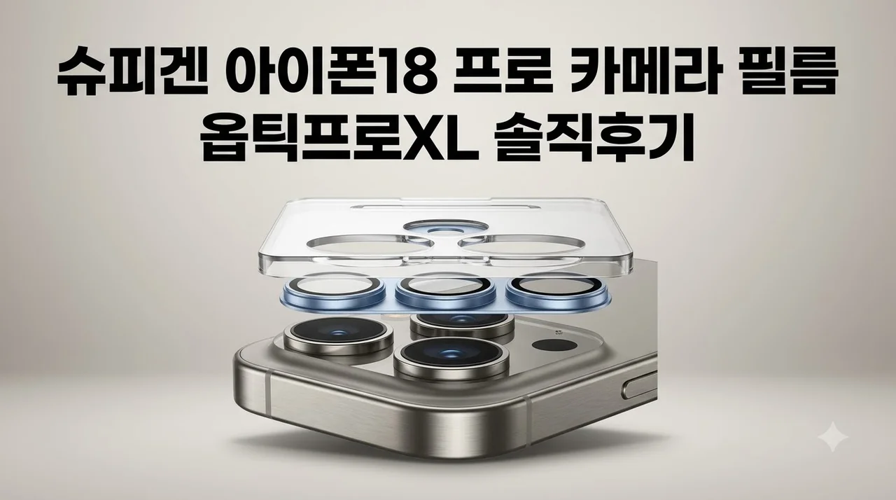 슈피겐 아이폰18 프로 카메라 필름 옵틱프로XL 솔직후기