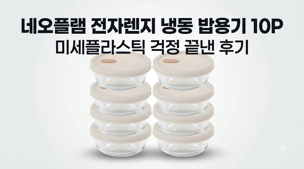 네오플램 전자렌지 냉동 밥용기 10P, 미세플라스틱 걱정 끝낸 후기