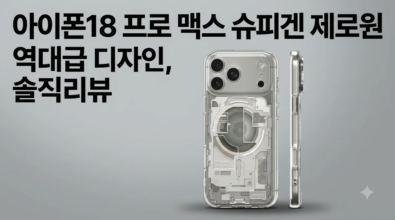 아이폰18 프로 맥스 슈피겐 제로원 케이스, 역대급 디자인 솔직후기