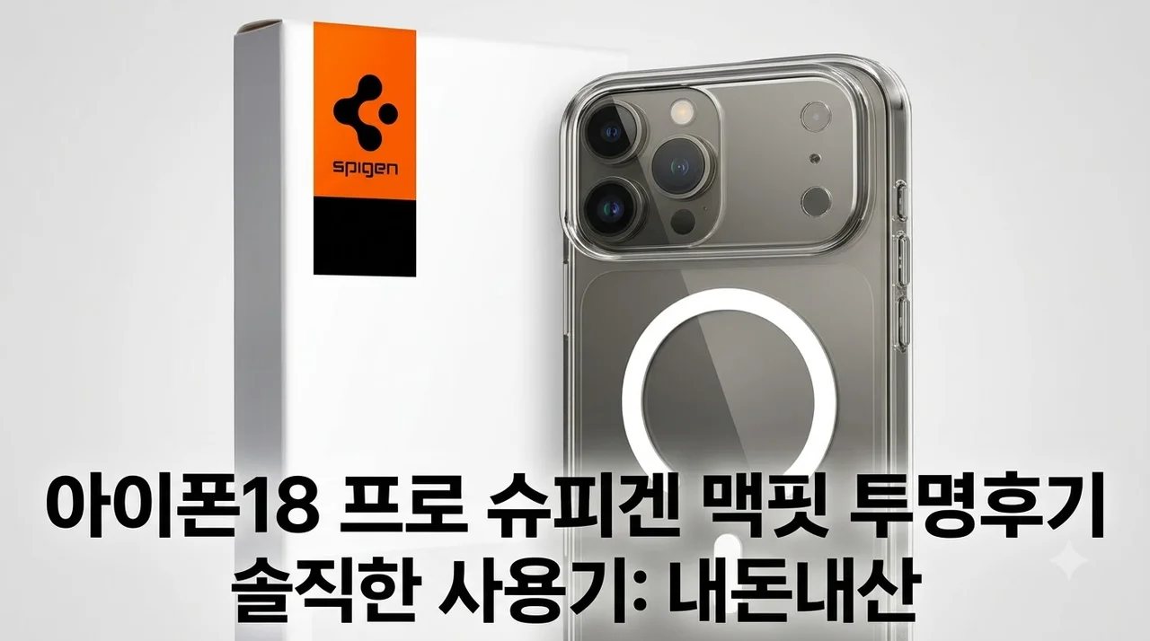 아이폰18프로 슈피겐 에어스킨맥핏 맥세이프 투명 케이스 솔직후기