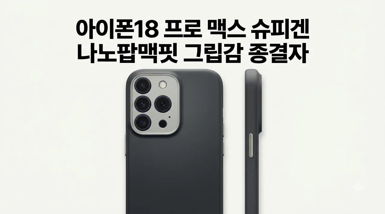 아이폰18 프로 맥스 슈피겐 나노팝맥핏 그립감 종결자