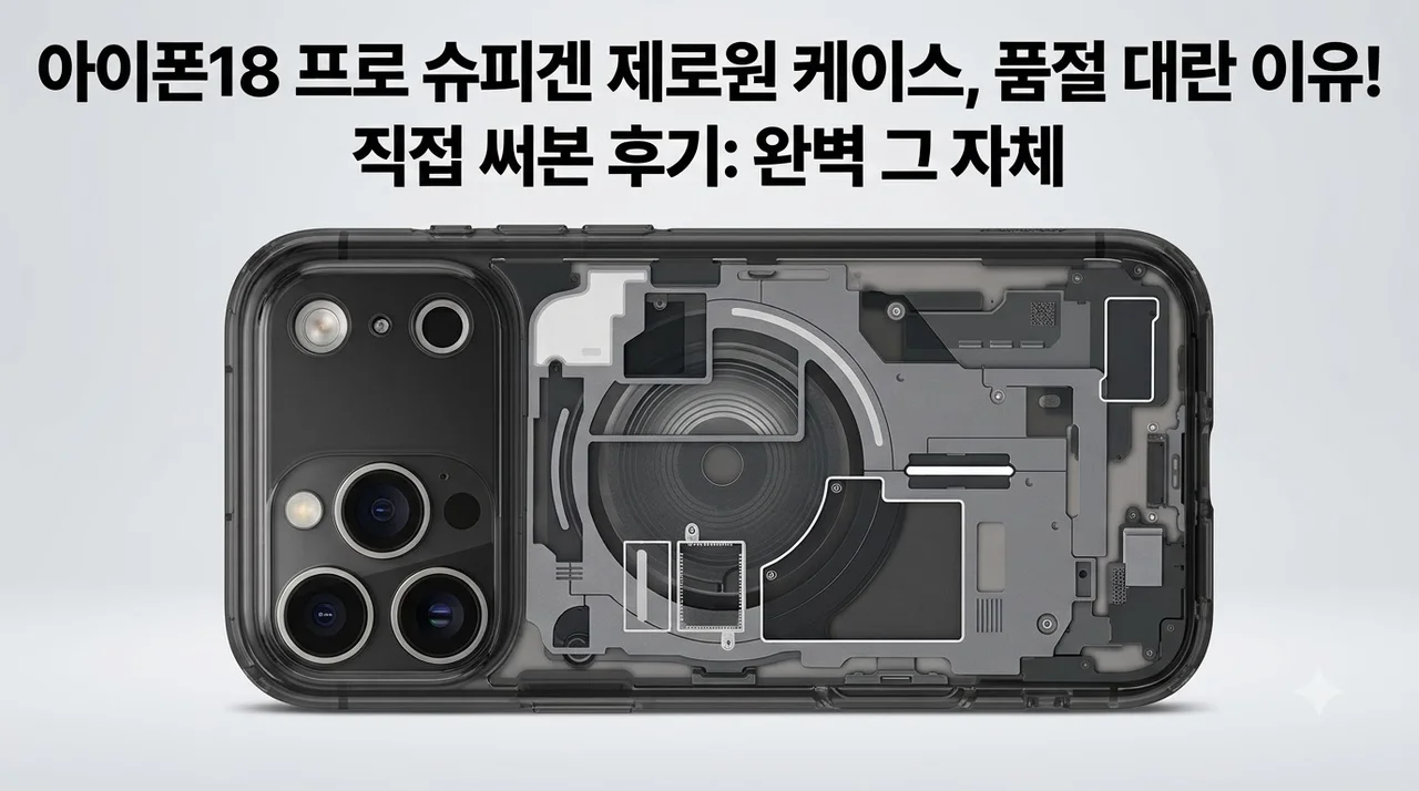 아이폰18 프로 슈피겐 제로원 케이스, 직접 써보니 품절 대란인 이유