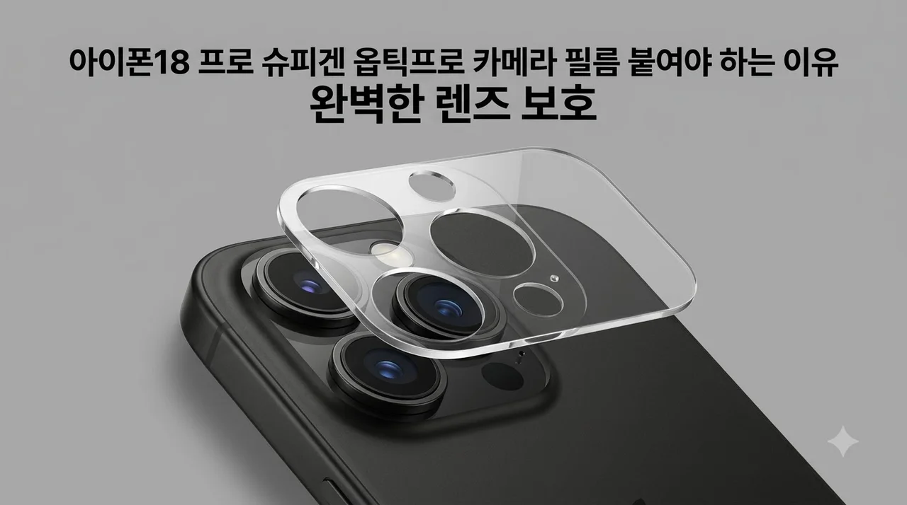 아이폰18 프로 슈피겐 옵틱프로 카메라 필름 붙여야 하는 이유