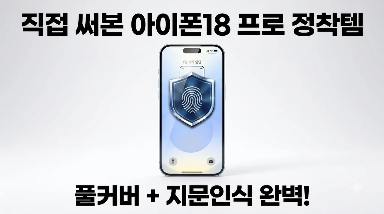 아이폰18 프로 풀커버 지문인식 강화유리 필름, 직접 써보고 정착한 이유