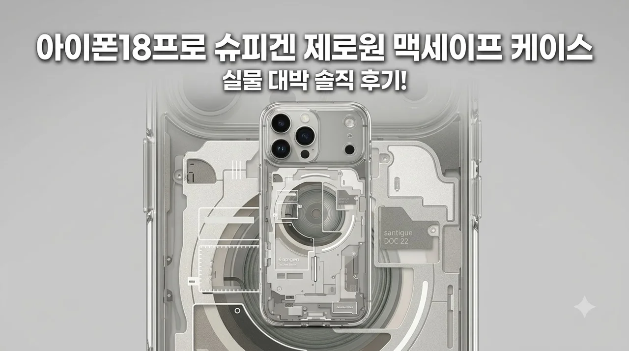 아이폰18프로 슈피겐 제로원 맥세이프 케이스, 실물 보고 깜짝 놀란 솔직 후기