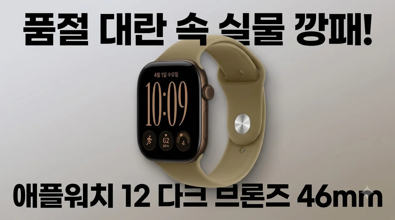 애플워치 12 다크 브론즈 46mm 품절 대란 속 실물 깡패인 이유