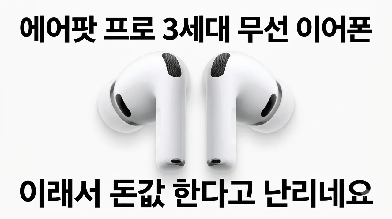 에어팟 프로 3세대 무선 이어폰, 이래서 돈값 한다고 난리네요