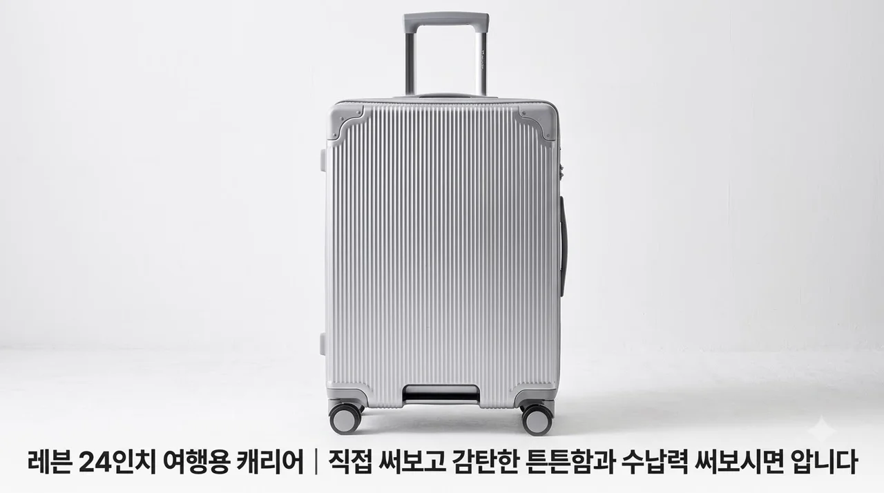 레븐 24인치 여행용 캐리어, 직접 써보고 감탄한 튼튼함과 수납력