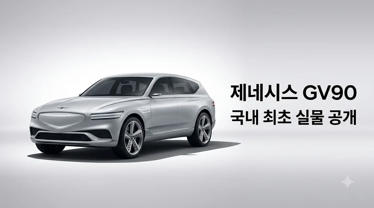 제네시스 GV90 국내 첫 공개 및 7대 전시 일정과 가격 예측