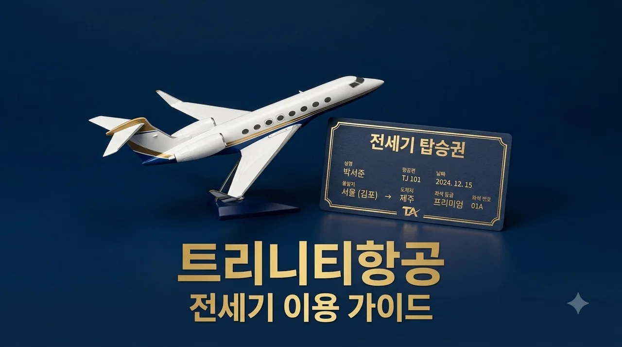 트리니티항공 전세기 비용 및 예약 방법 총정리 (멤버십 혜택)