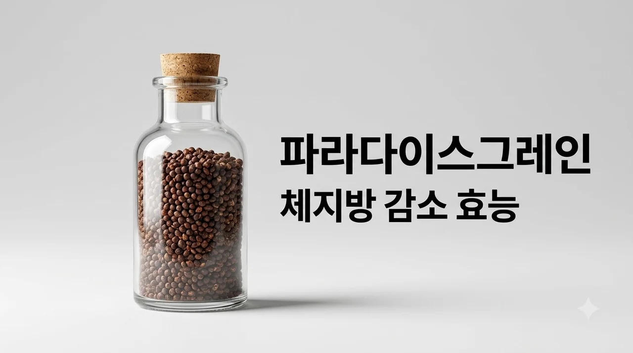 파라다이스그레인 효능과 부작용, 체지방 감량 복용법 총정리