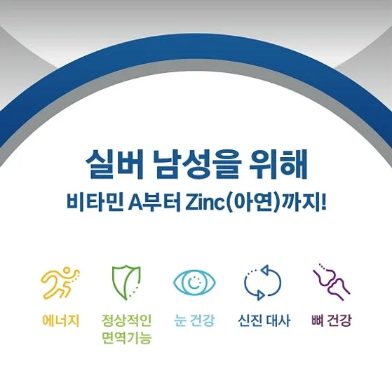 센트룸 실버 맨 멀티비타민 미네랄 50정, 2개 상세 이미지 1