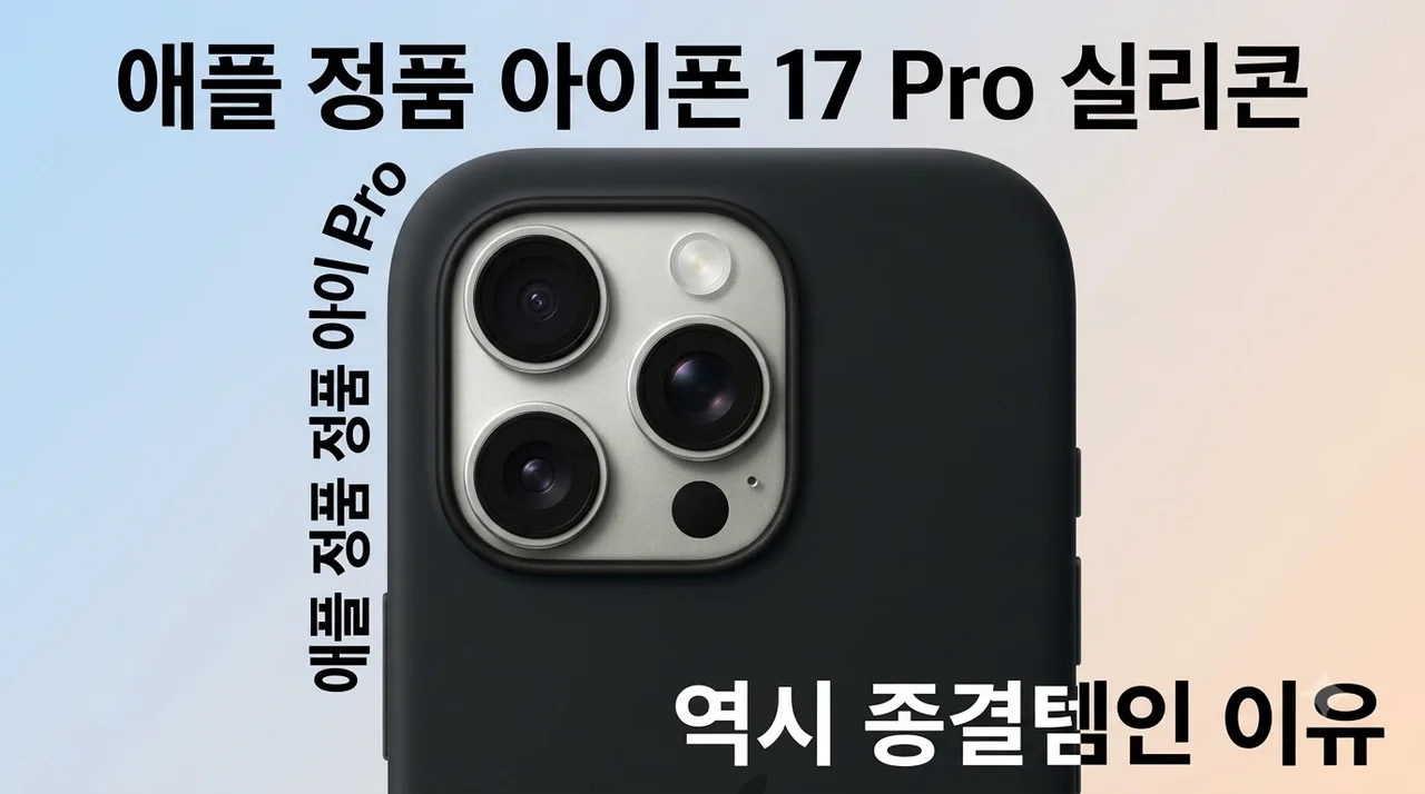 애플 정품 케이스 아이폰 17 Pro 실리콘, 역시 종결템인 이유