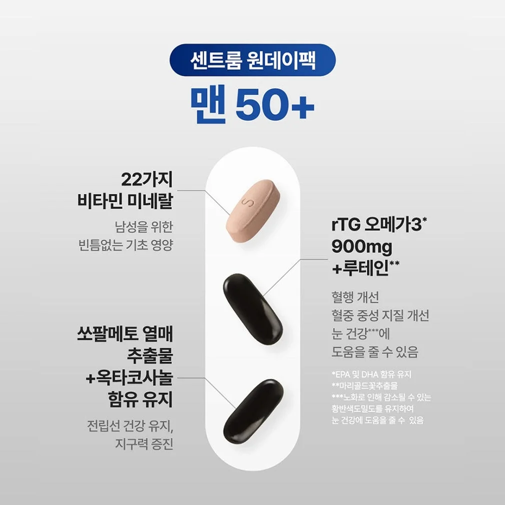 센트룸 원데이팩 맨 50+ 30개입, 3개 상세 이미지 1