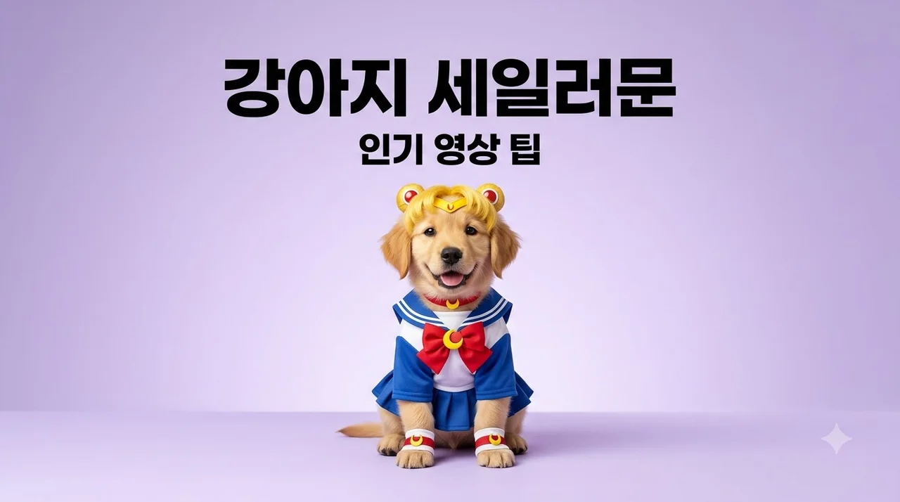 강아지 세일러문 영상 인기 이유와 숏폼 제작 코스튬 꿀팁