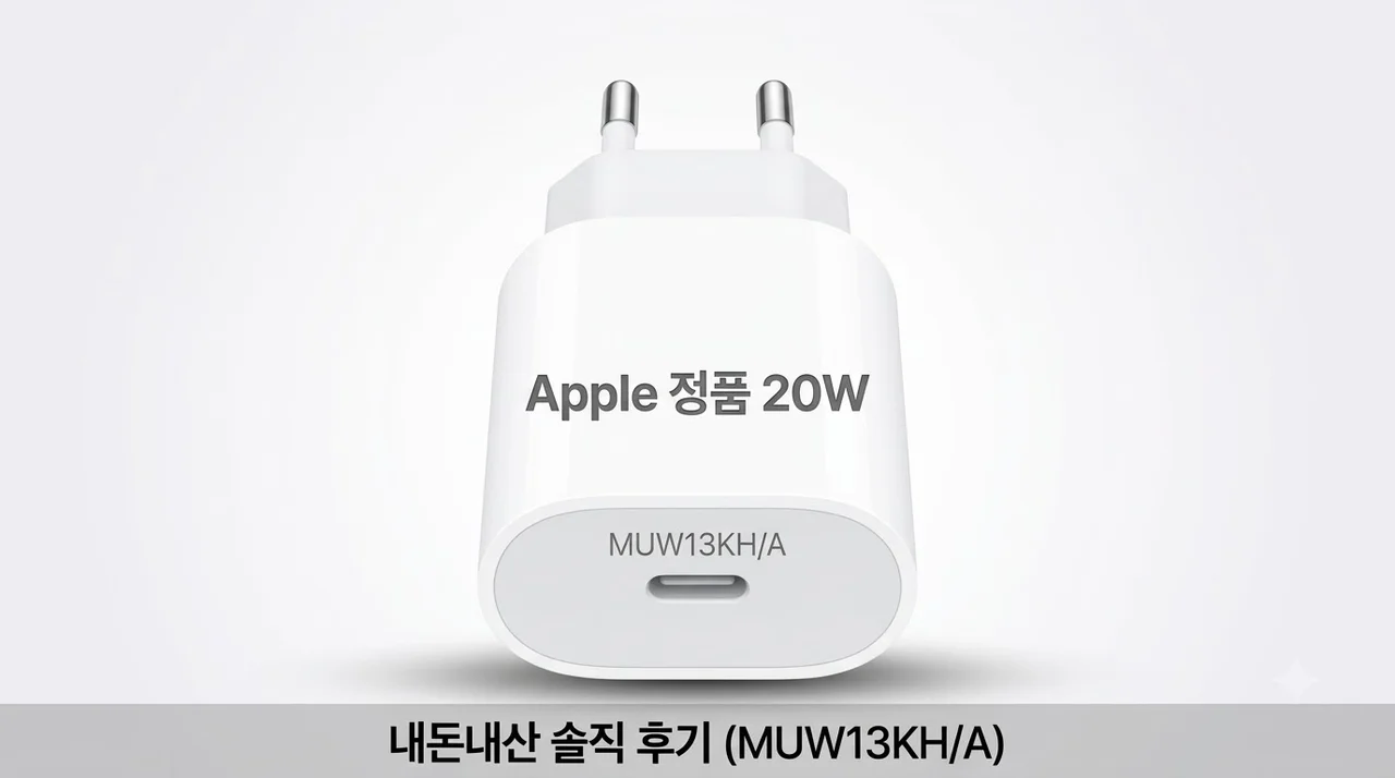 Apple 정품 20W 충전기 MUW13KH/A 내돈내산 솔직 후기