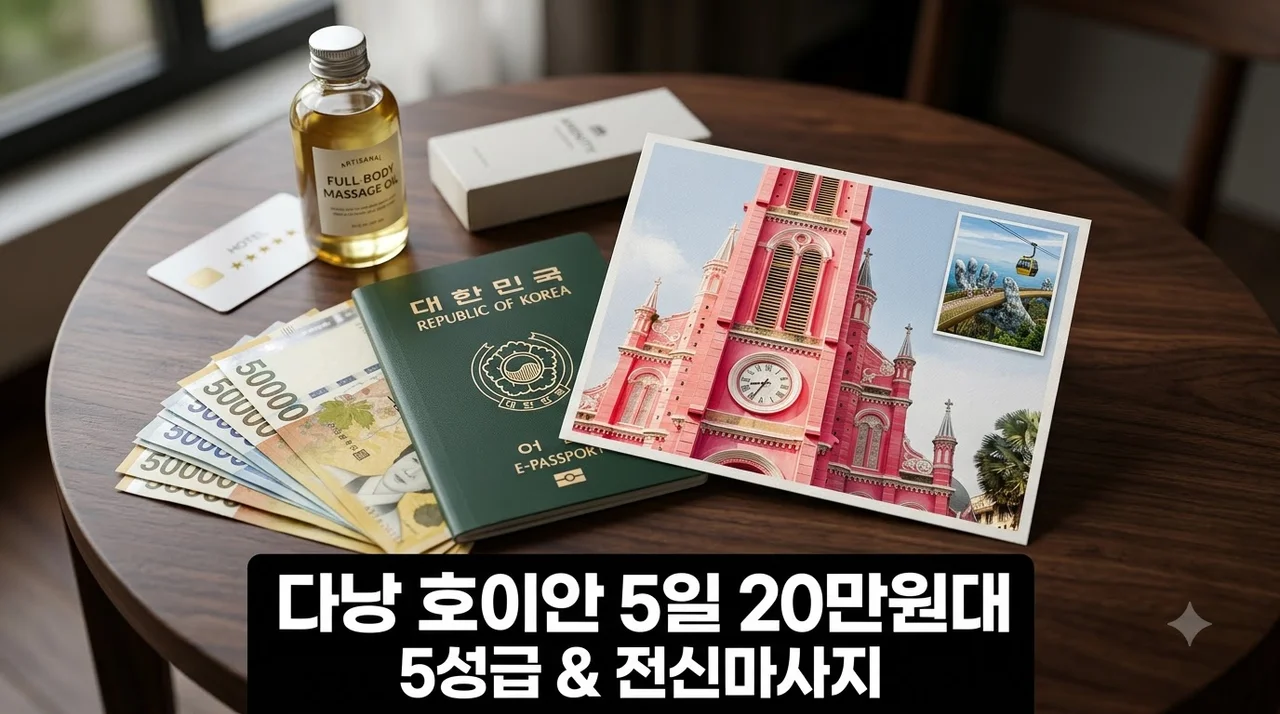 다낭 호이안 5일 20만원대 5성급 숙박과 바나힐 전신마사지까지