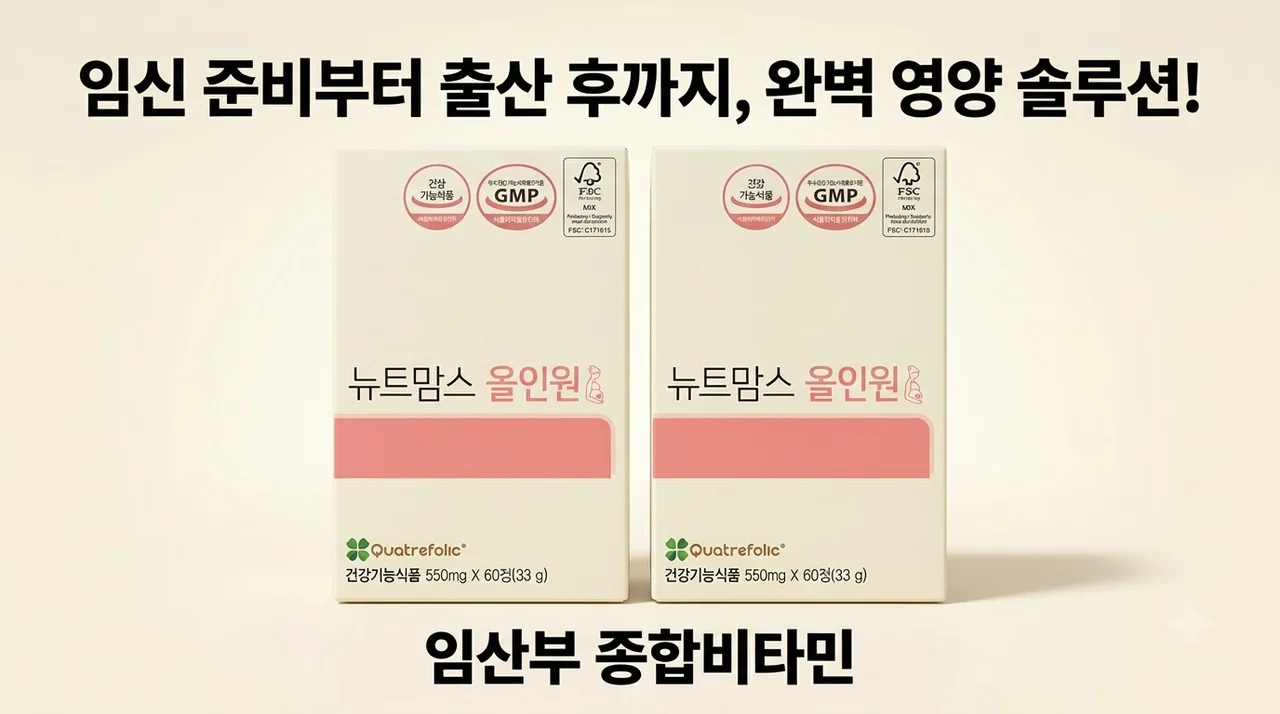 뉴트맘스올인원 임산부 종합비타민 하나로 임신준비부터 출산후까지 완벽 해결