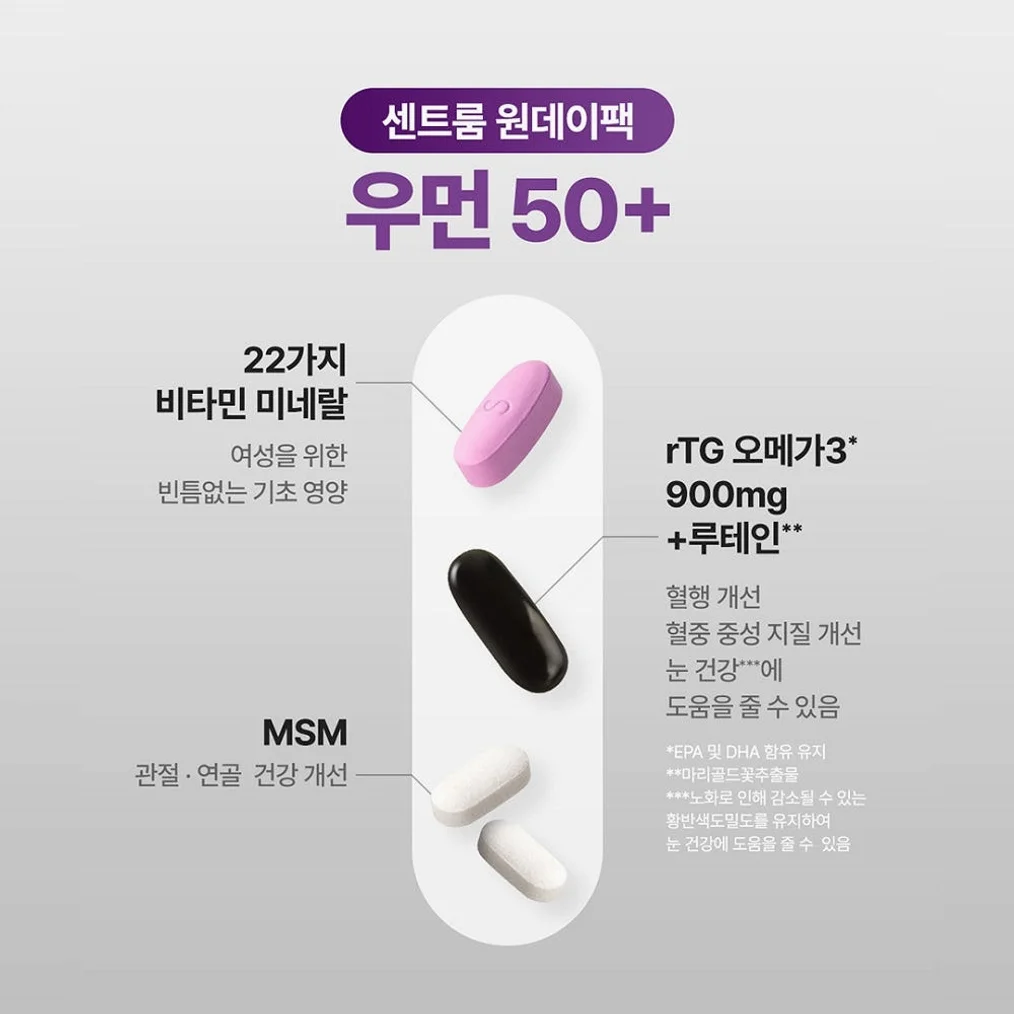 센트룸 원데이팩 우먼 50+ 30개입, 1개 상세 이미지 2
