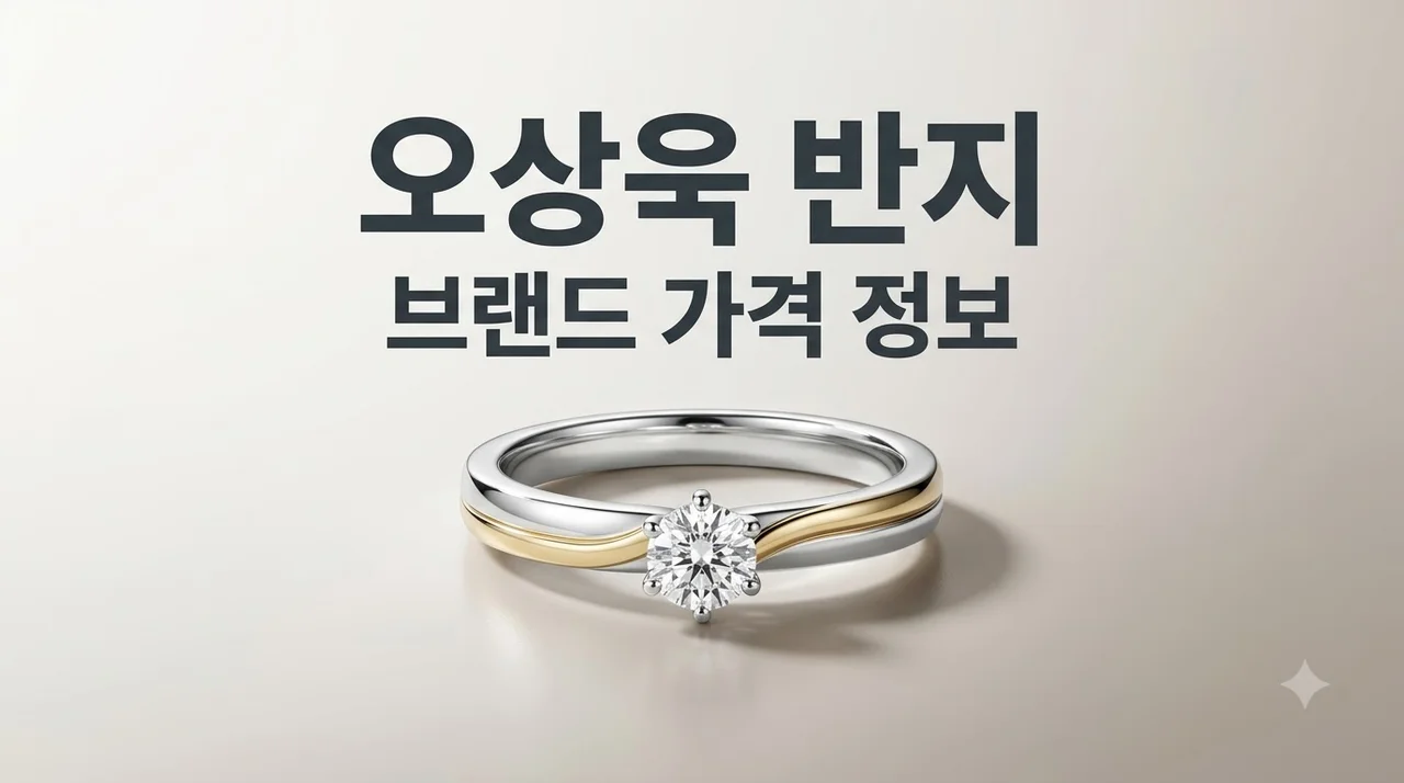 오상욱 반지 브랜드 가격 및 착용 커플링 정보 완벽 정리