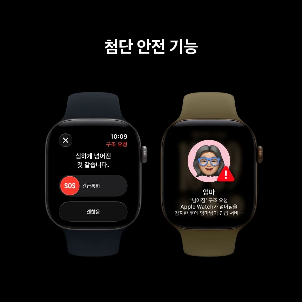 애플 애플워치 12 GPS 알루미늄 스페이스 그레이, 42mm, 네이비 블루 스포츠 밴드(S M) 상세 이미지 2