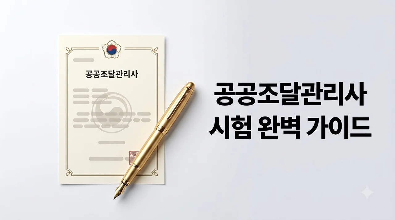 공공조달관리사 시험 과목부터 취업 전망까지 한눈에 정리