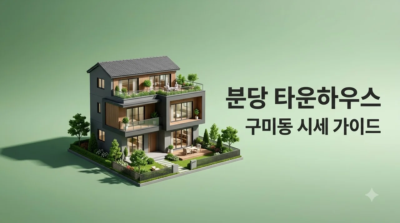 분당 구미동 타운하우스 매매 시세와 주요 단지 총정리 (입지·임장 팁)