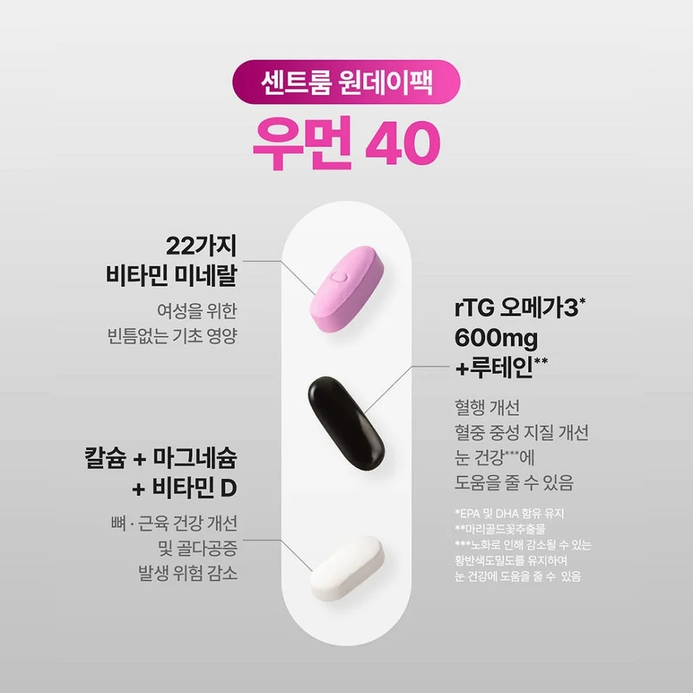 센트룸 원데이팩 우먼 40 30개입, 1개 상세 이미지 1